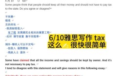 雅思大作文税收