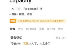 capacity口语