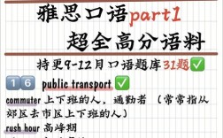 transport雅思口语，雅思口语车