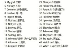 美式口语常用句式，美式口语常用句式书