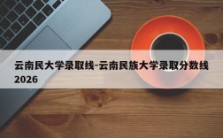 云南民大学录取线-云南民族大学录取分数线2026