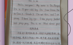 英语作文四年级，英语作文四年级上册