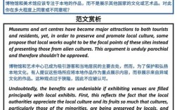 museun雅思作文，雅思作文150字