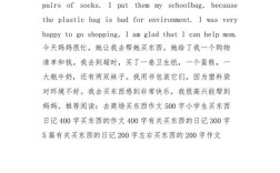 买东西英文作文怎么写？