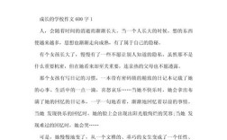 作文600自，作文600字初中