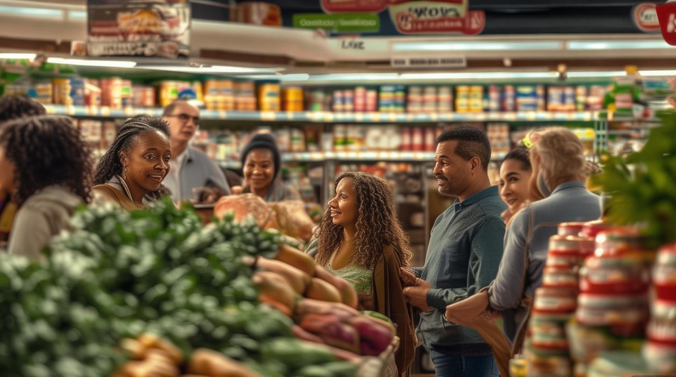 grocery shopping口语