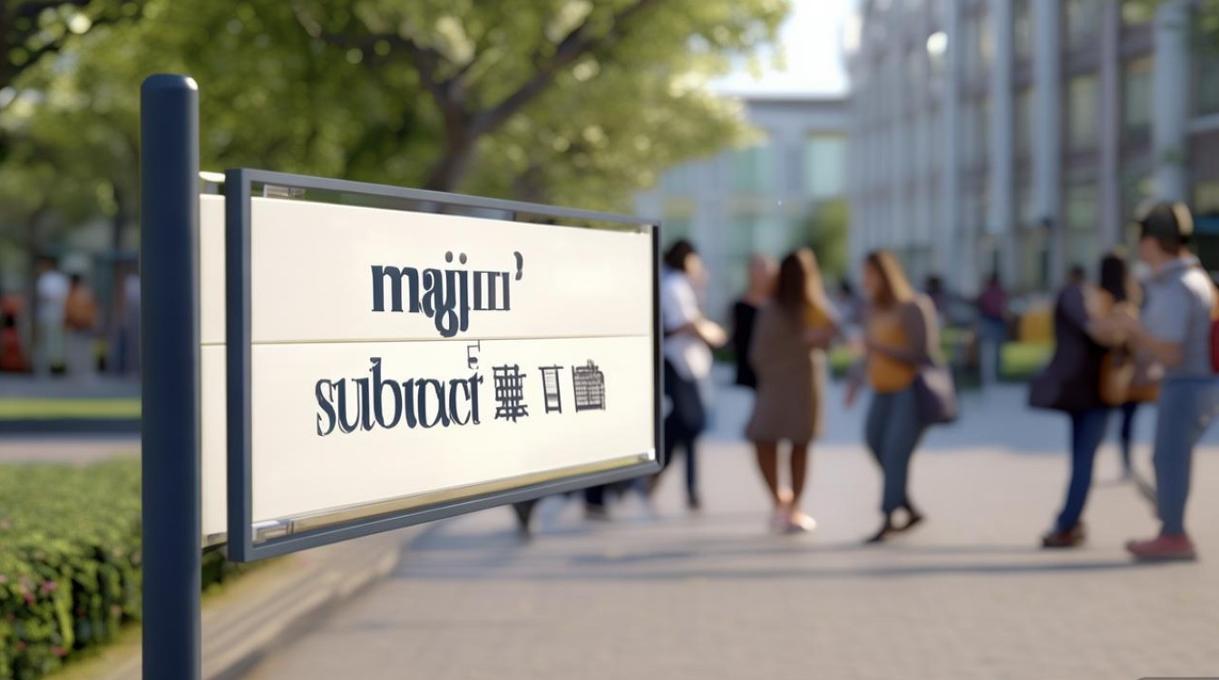 口语major和subject