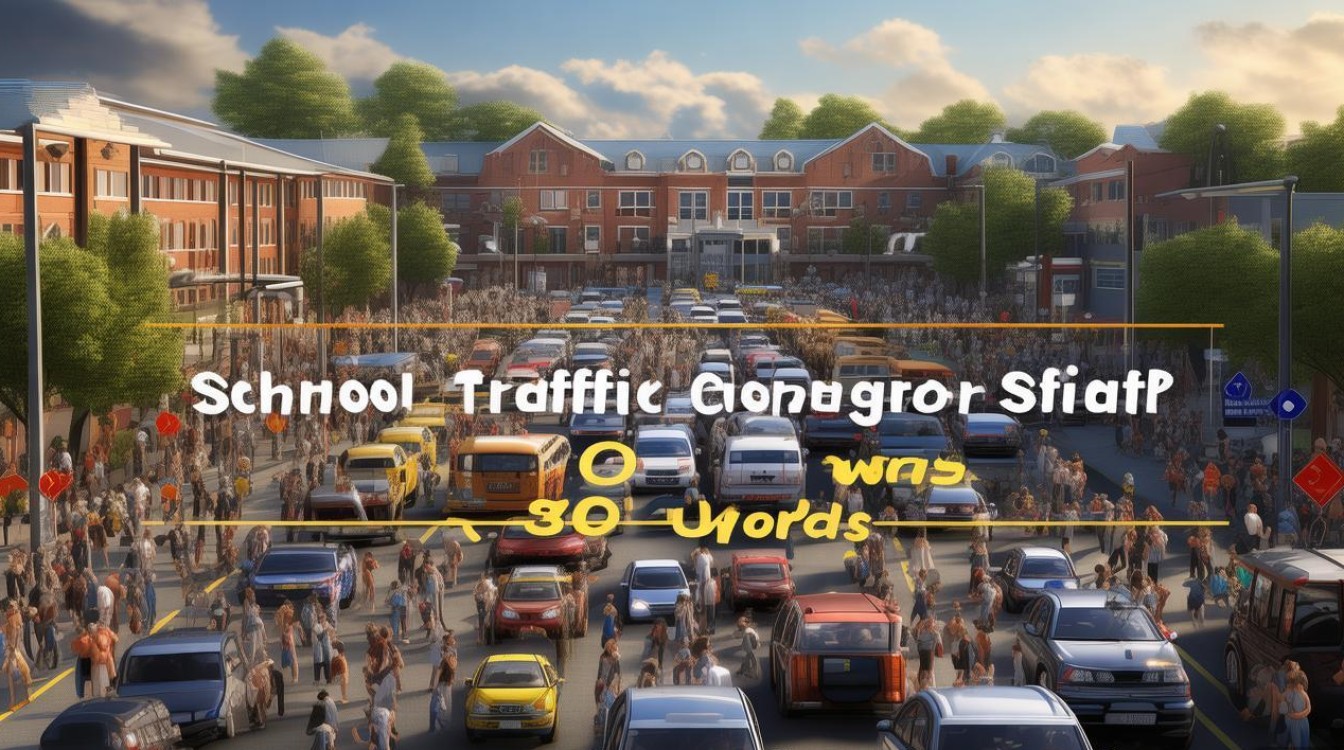 学校交通拥堵作文，学校交通拥堵作文350个字数