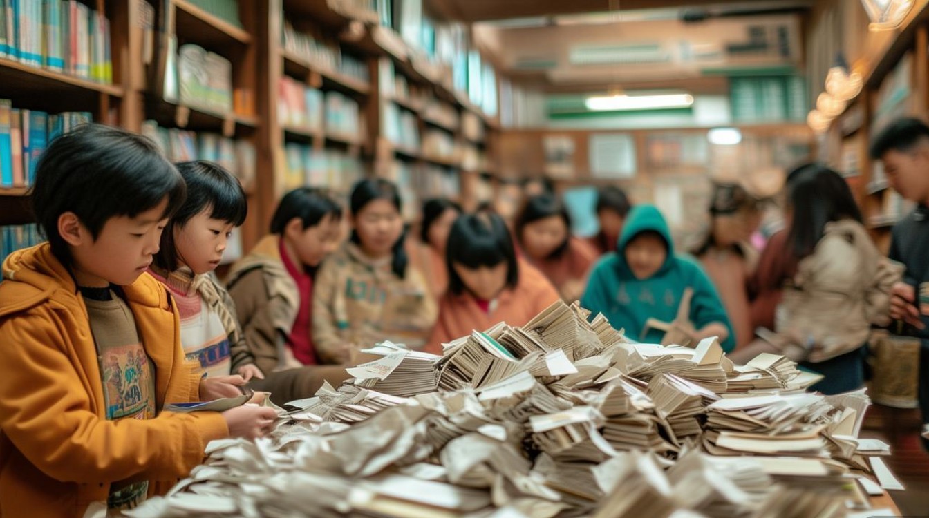 废纸换图书作文