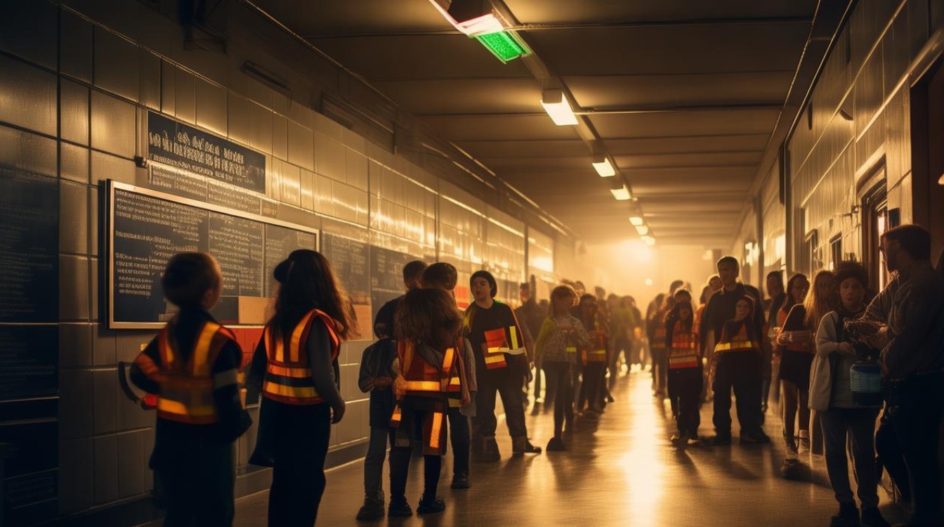 楼道疏散安全教育