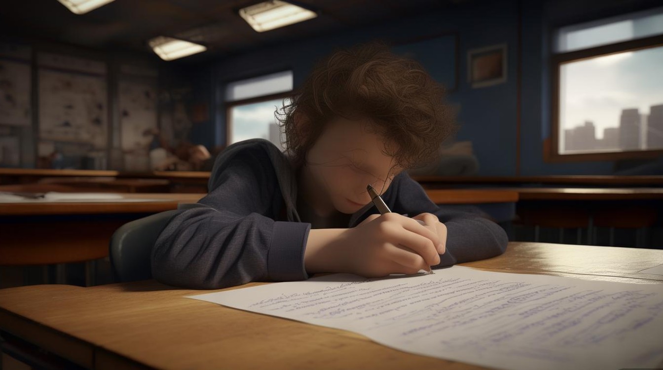 考试中间的作文