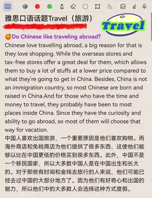 雅思口语part2旅游