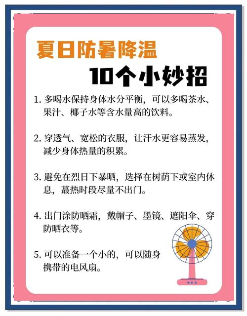 夏季防暑降温小常识海报