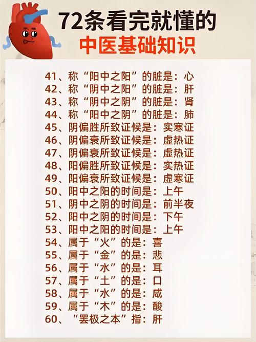 中医的10种基本常识