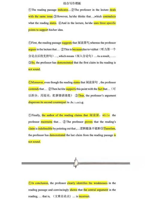 托福小作文流程