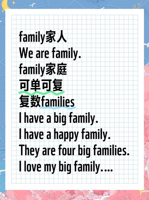 family口语话题
