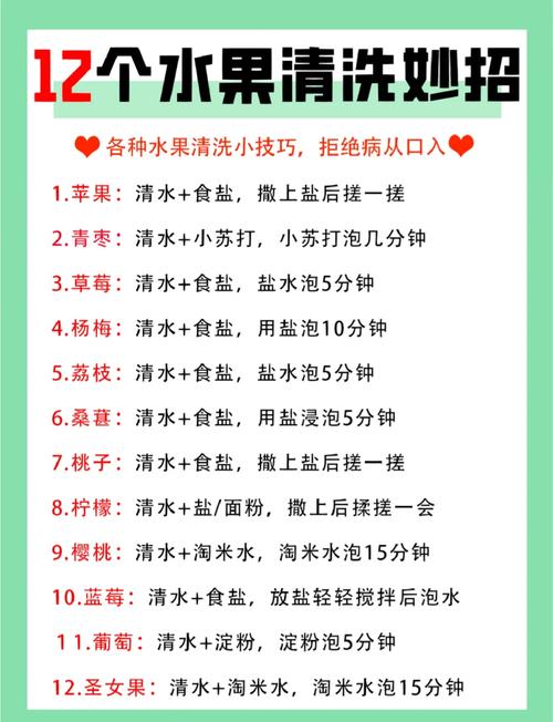 洗蔬菜水果的小常识