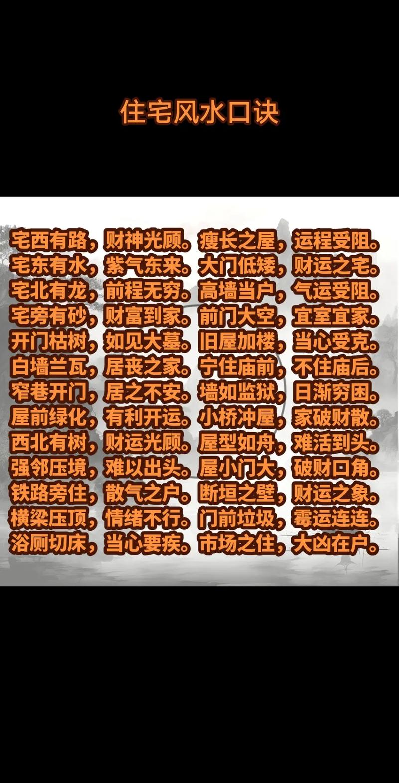 农村修子看风水常识大全