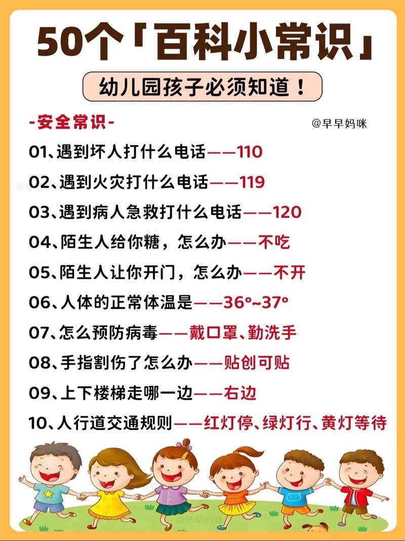幼儿园应该掌握的常识