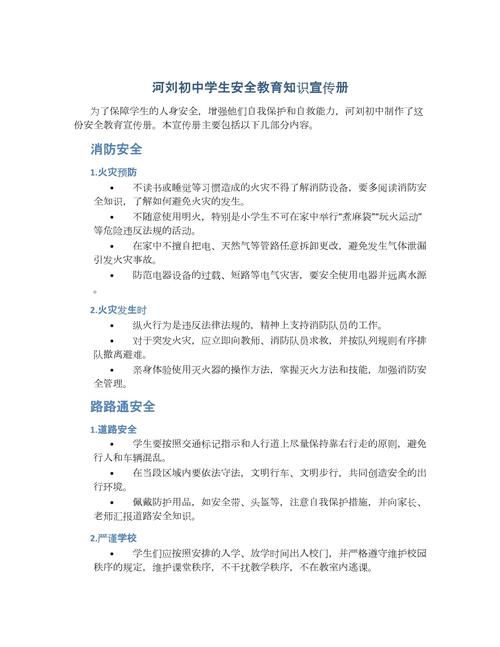 中学各类安全教育