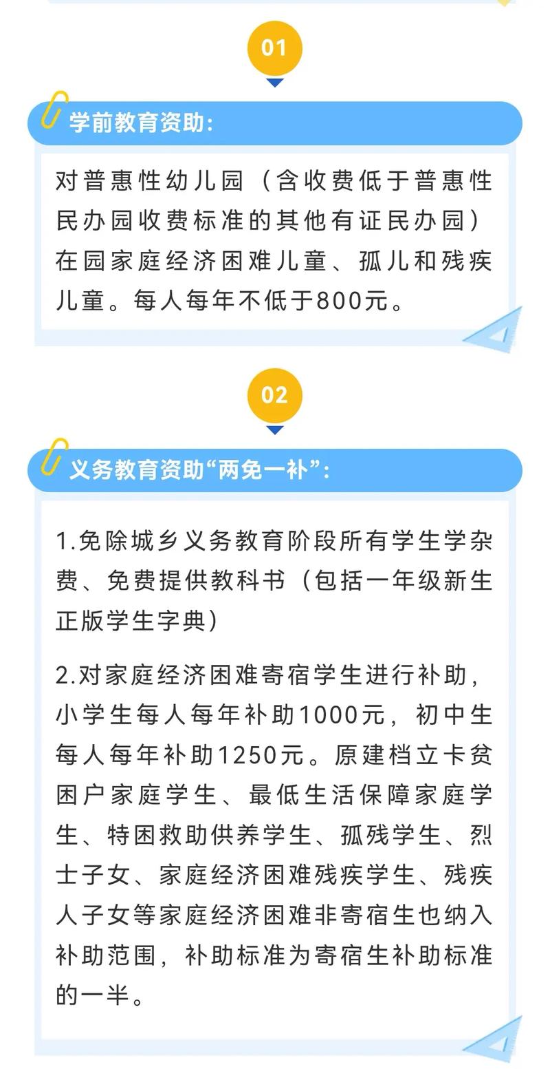 针对贫困家庭的教育政策