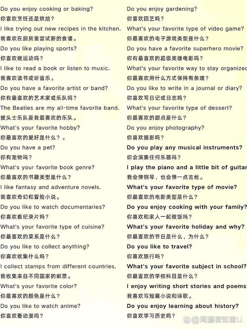 初级日常英语口语对话