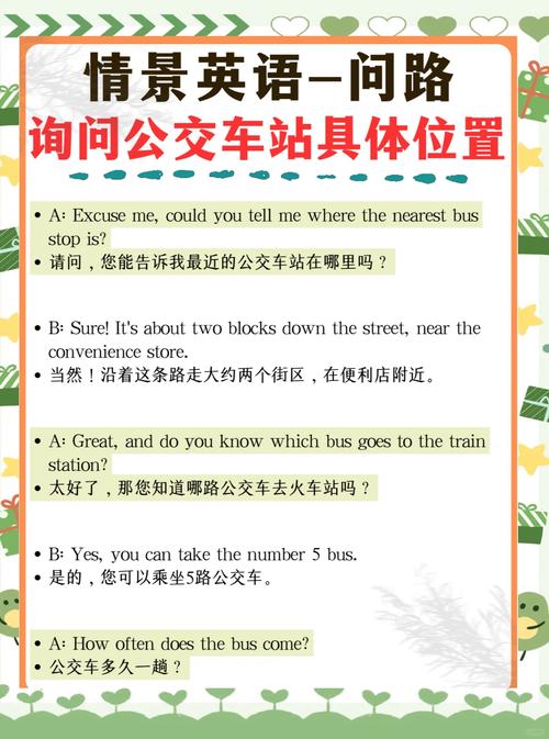 初中英语口语情景对话