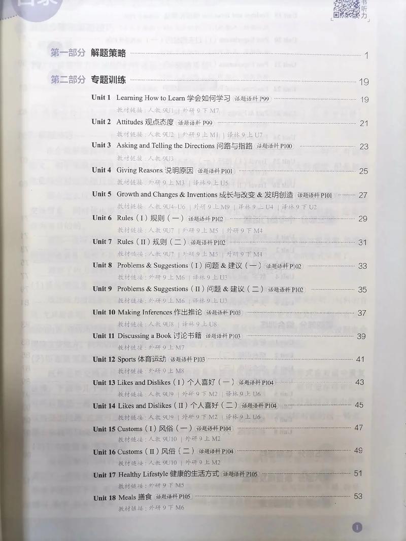 初中英语口语听力训练