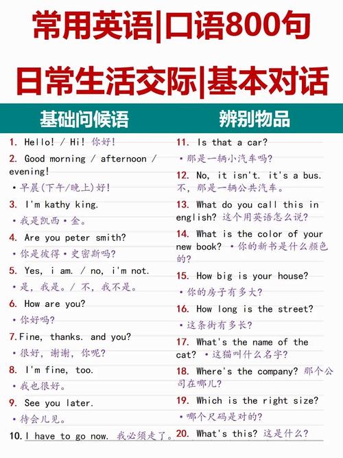 初中英语情景口语对话