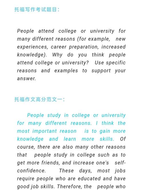 托福作文模板被