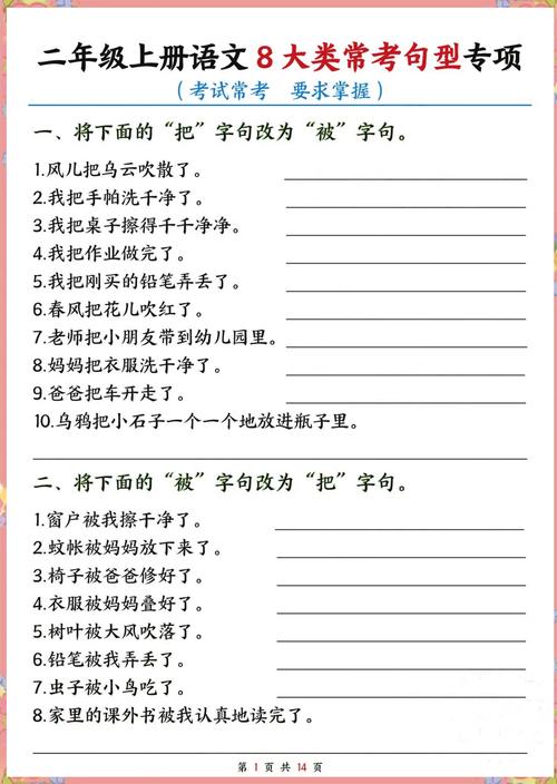 二级口语考试常用句型