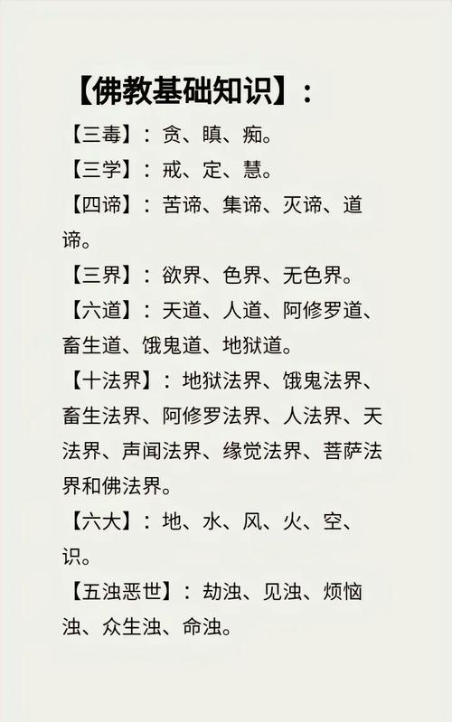 佛教名词术语及常识