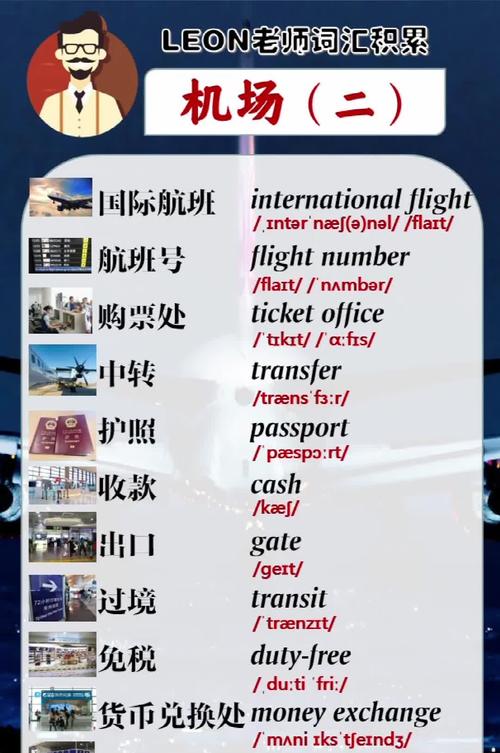 国外机场常用英语口语
