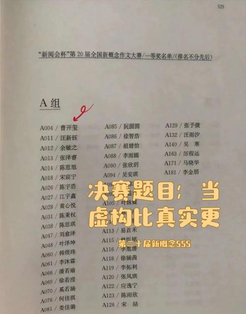 小学新概念作文，小学新概念作文大赛一等奖