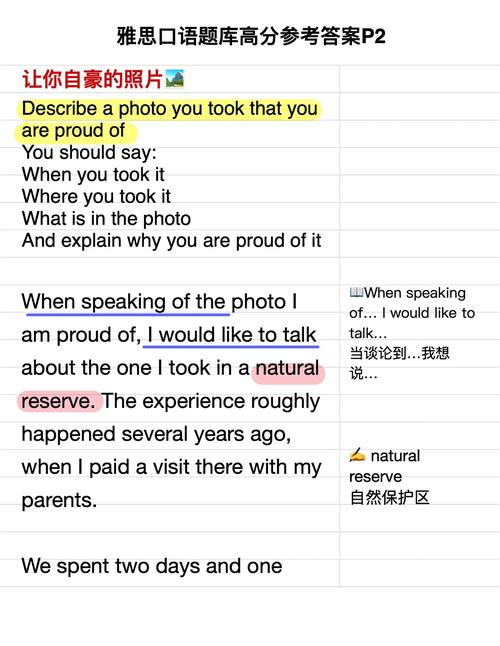 考雅思口语要带照片吗