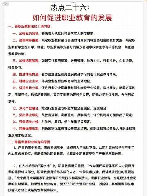 职业教育的国家政策