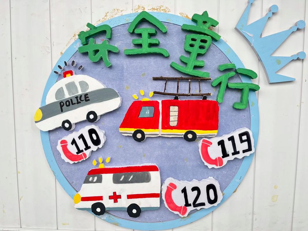 幼儿安全教育贴墙