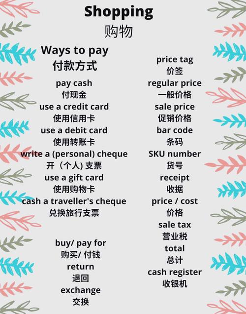 口语 付钱，口语付钱怎么说英语