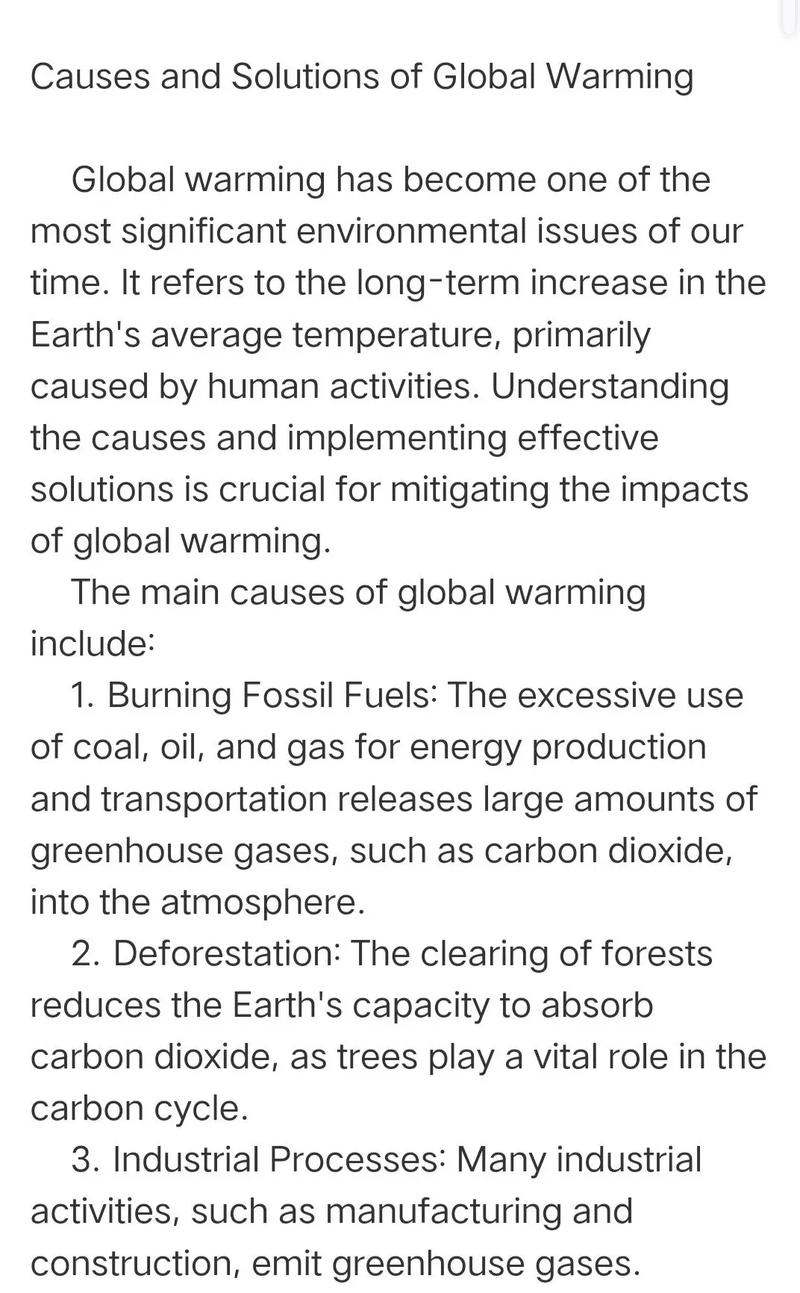 论全球暖化作文,关于全球暖化的作文