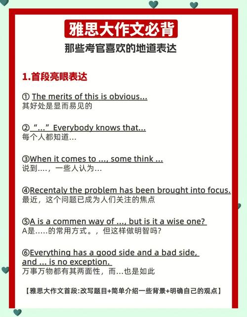 英语雅思作文模板句式，英语雅思作文模板句式分析