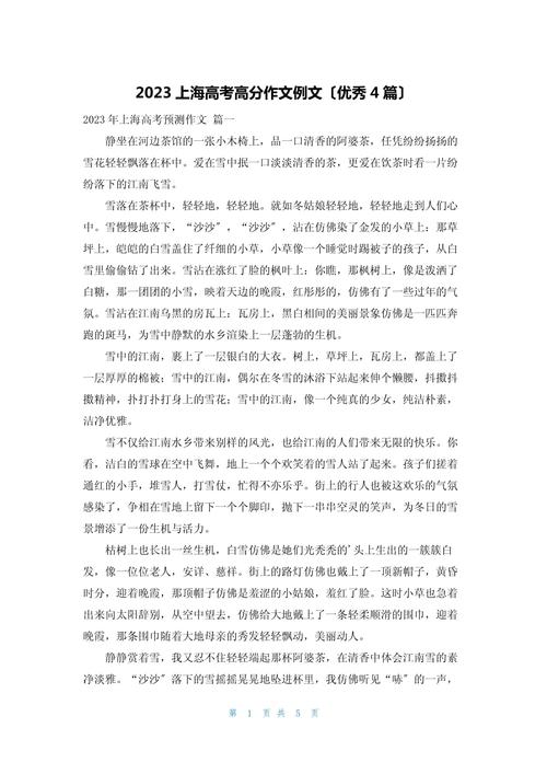 上海满分作文门，上海市满分作文