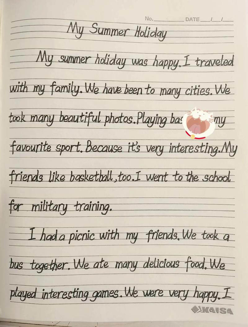 写暑假英语作文，写暑假英语作文结尾