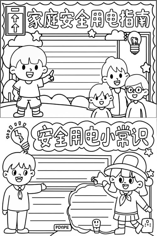 幼儿用电常识手抄报