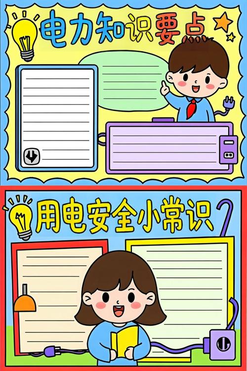 幼儿用电常识手抄报
