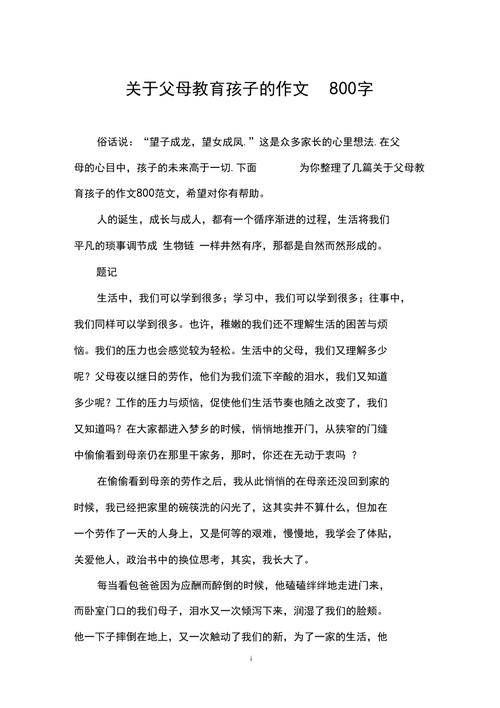 教育方面的作文范文,教育方面的作文范文800字