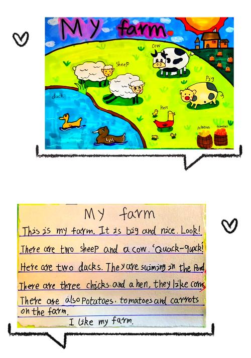 描写农场的英文作文，描写农场的英文作文80词