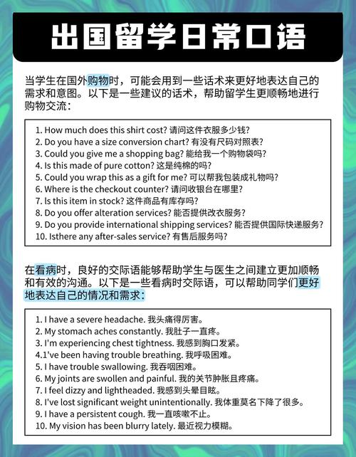出国必会口语,出国必会口语有哪些