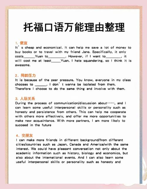 托福口语介绍,托福口语介绍怎么说