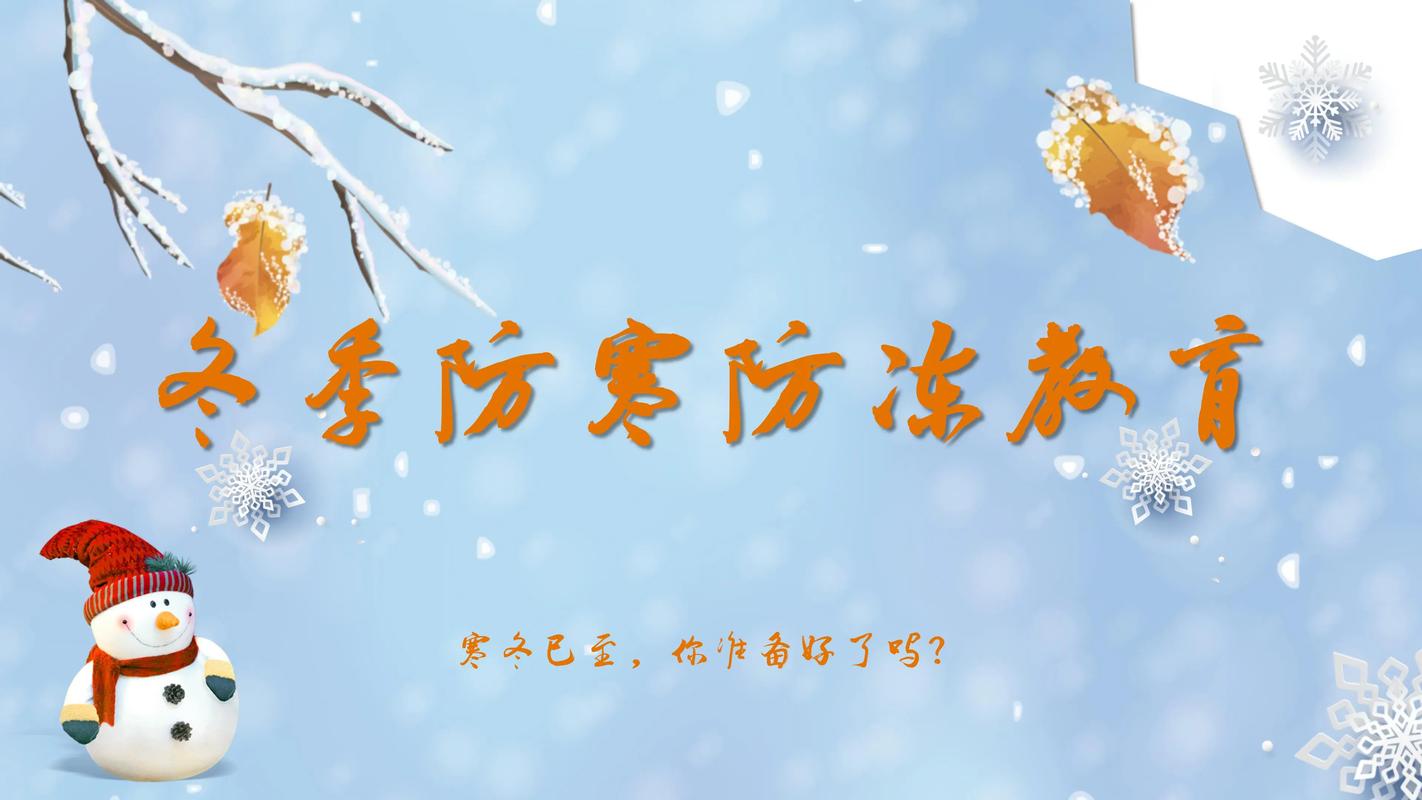 学校雪后安全教育