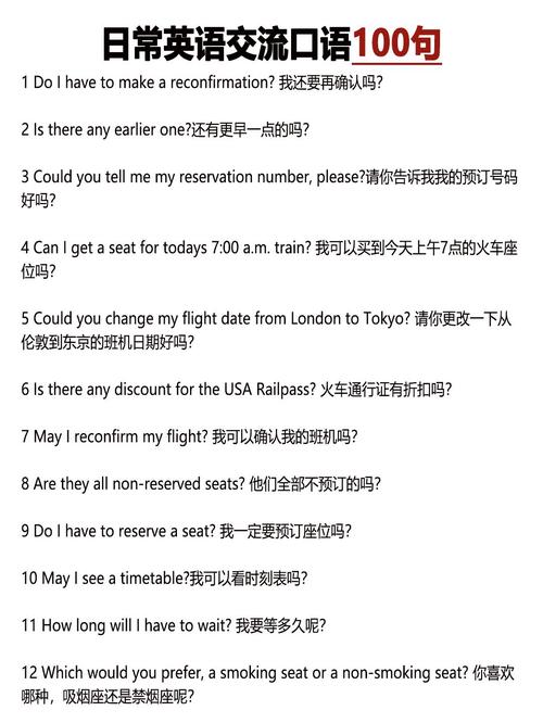 日常英语口语对话范文